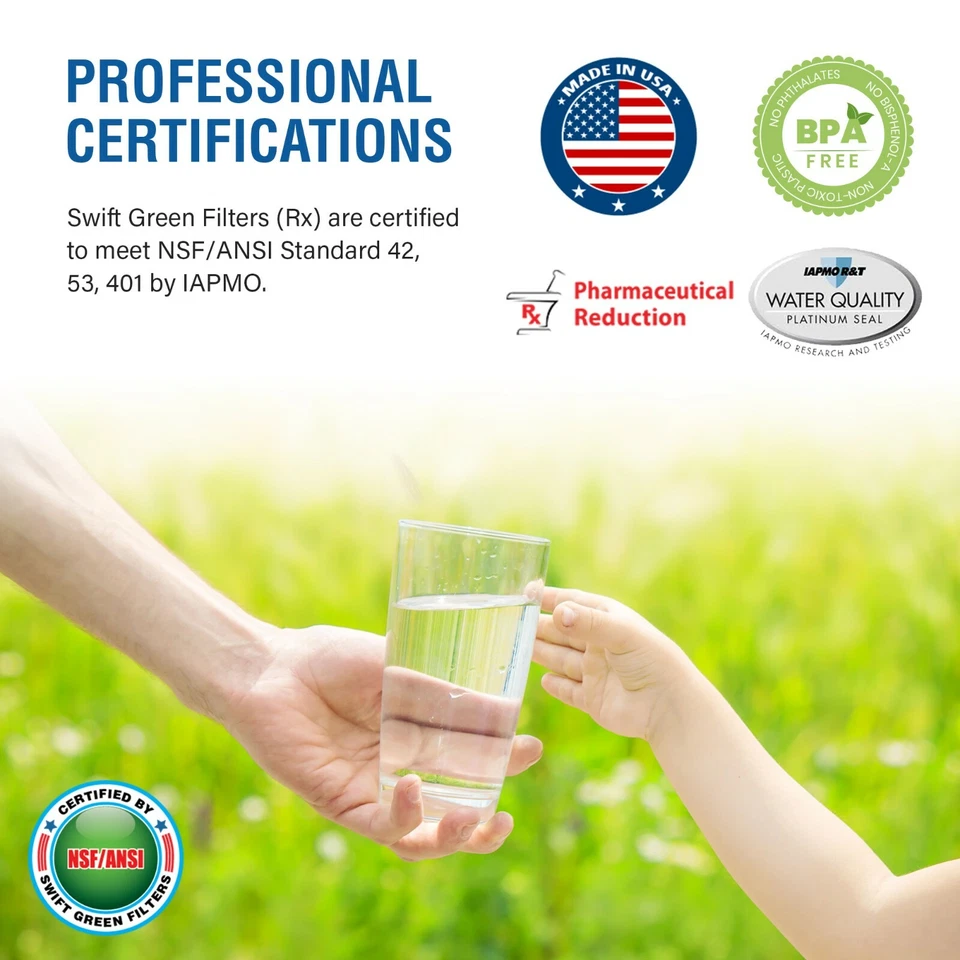 Swift Green SGF-MXRC Rx se adapta a GE Smart water FXRC, MXRC, 469905 (paquete de 6) Foto 2 de 4