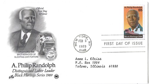 5 '86-'89 FDCs Hugo Black, Belva Lockwood, Julia Howe, Bill Cody,Philip Randolph - Picture 7 of 7