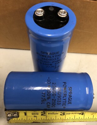 SPRAGUE POWERLY TIC Cap -10+100% TOL. 22000-25DC 36D9033 7726L