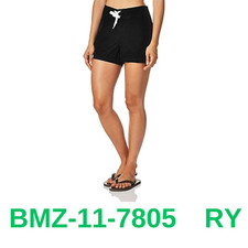 Kanu Surf Women's Breeze Solid Stretch Boardshort, Black, 6