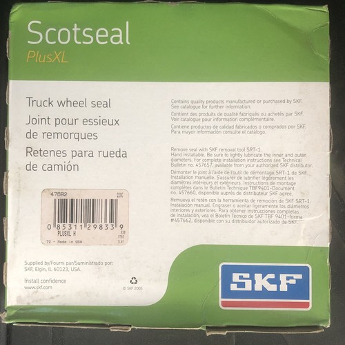 SKF Scotseal PlusXL 47692 WHEEL SEAL for sale online | eBay