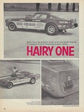 1966 Ford Mustang Magazine Article Ad Al Joniek Hairy One Funny Car Rice Holman
