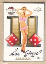 Lisa Gleave 11 of 11 2014 Bench Warmer Vegas Baby 11 Autograph Auto 08/11
