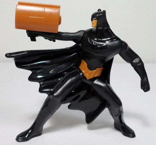 DC SUPERHERO BATMAN 3.5'' ACTION FIGURE w/ BROWN LAUNCHER BY McDONALDS - Picture 3 of 10