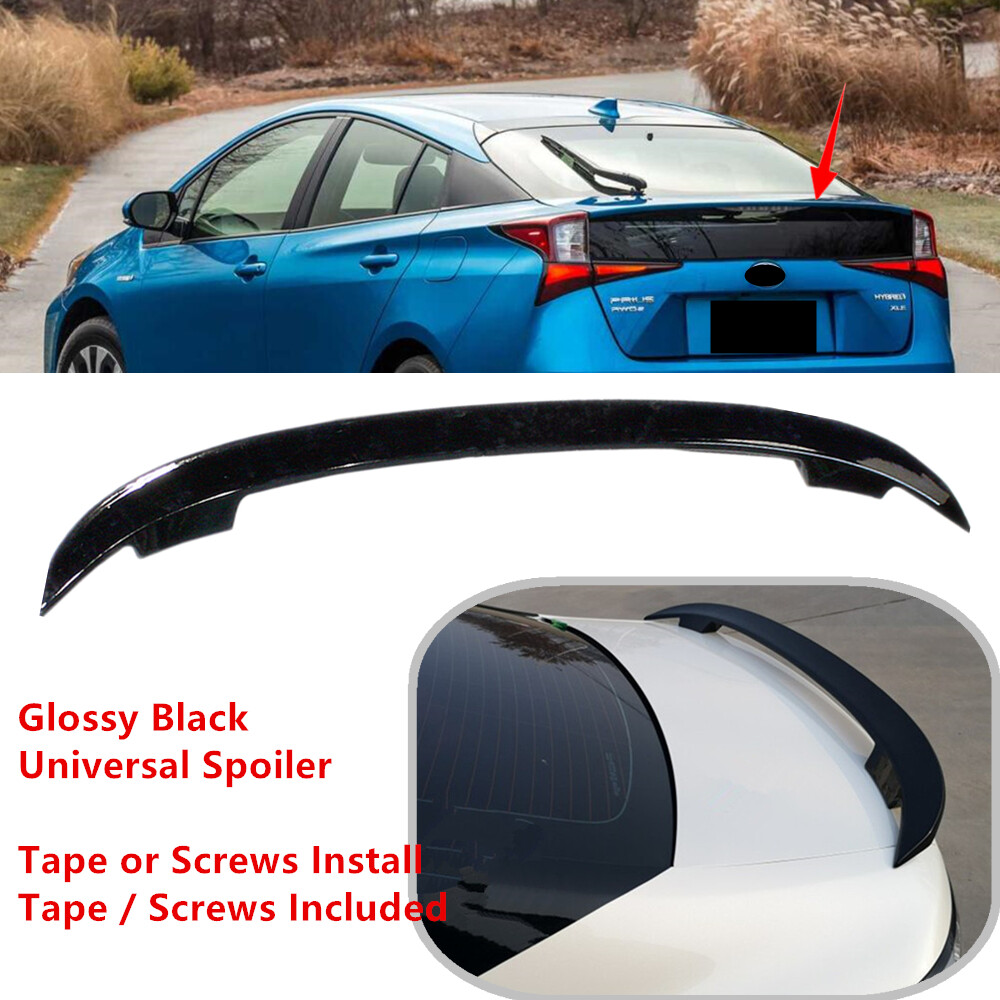 Fit For Toyota Prius 16-22 Black Trim Rear Trunk Spoiler Sport 
