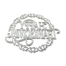 Happy Thanksgiving Metal Steel Cutting Dies Stencils Embossing DIY Scrapbooking