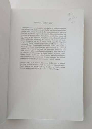 The Enlightenment by David Williams (Paperback, 1999) - Picture 2 of 13
