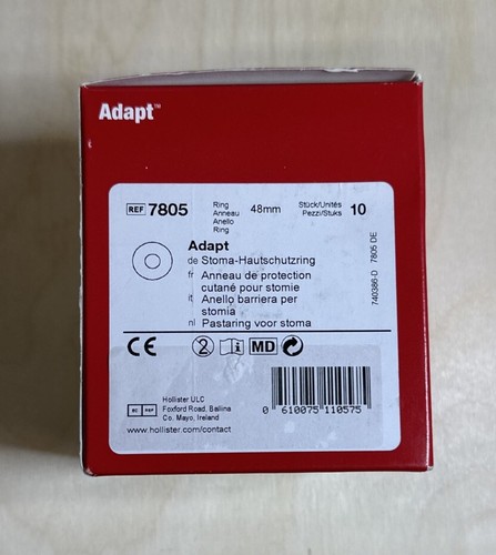 Hollister Adapt Flat Ostomy Barrier Ring 2" 48mm 7805 10pcs - Picture 2 of 3