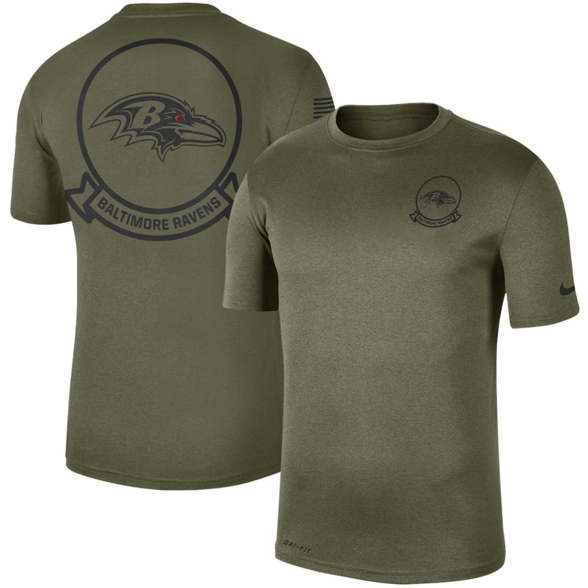 Nike Baltimore Ravens No43 Justice Hill Green Men's Stitched NFL Limited Salute To Service Tank Top Jersey