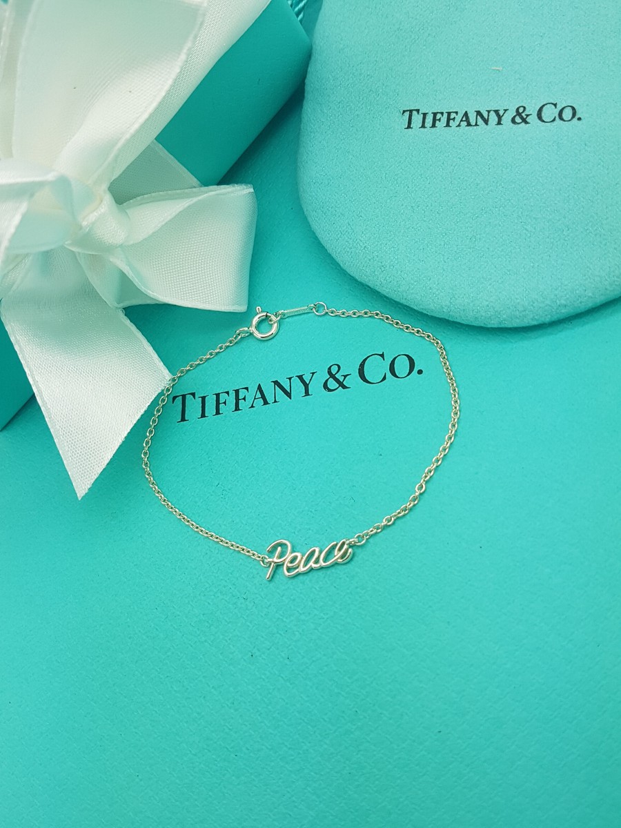 Tiffany & Co Graffiti Paloma Picasso PEACE Sterling Silver chain