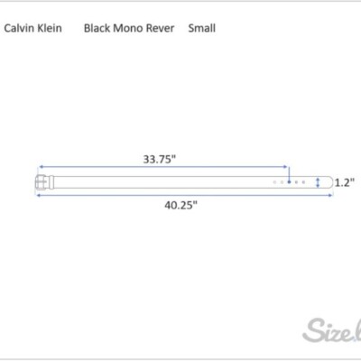 Calvin Klein Ladies Black & Gray Reversible Monogram Belt w