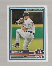 V80) 2023 Panini USA Baseball Stars and Stripes Teddy McGraw RC #75