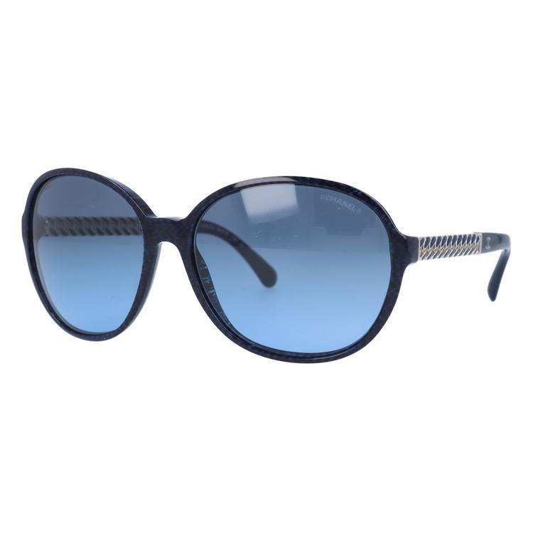Chanel sunglasses regular fit blue metal plastic authentic