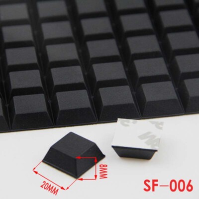 small BLACK 3M Electronics RUBBER FEET, SELFADHESIVE Furniture