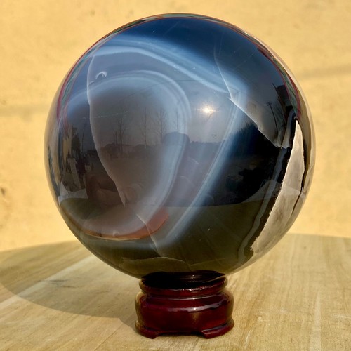 5.4LB Top Natural Rare Volcanic Agate Crystal Sphere Healing - 第 2/15 張圖片