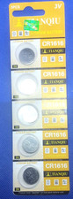 5 Pcs Lithium batteries/ CR 1616 3 Volt Exp:2027 ...FREE SHIPPING 