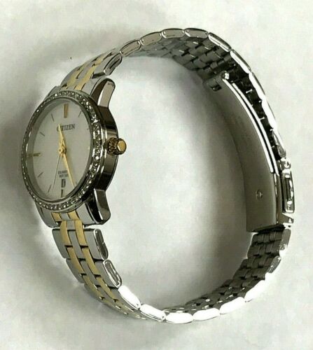 Rare Citizen EU6034-55E Crystals Two-Tone Stainless Ladies Quartz Watch WARRANTY - Picture 3 of 7