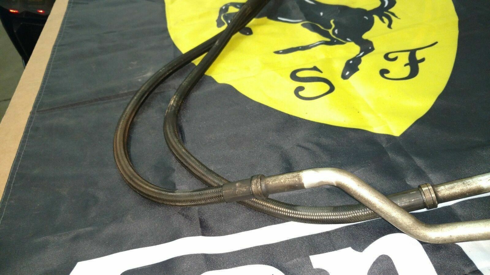 FERRARI 458 ITALIA DRIVER LEFT SIDE OIL RADIATOR COOLER PIPE LINES 256689 260773