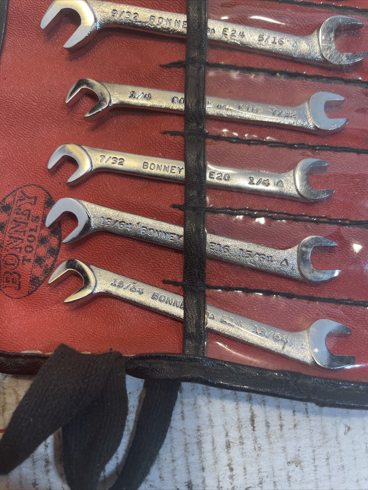 9 pc Bonney, Wrench Set LR 28 13/64” 1/2”, Vintage, USA eBay