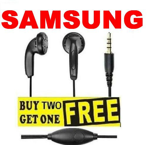 Earphones Headphones Mic Volume Remote MP3 gym jogging FOR SAMSUNG ETC - image 1