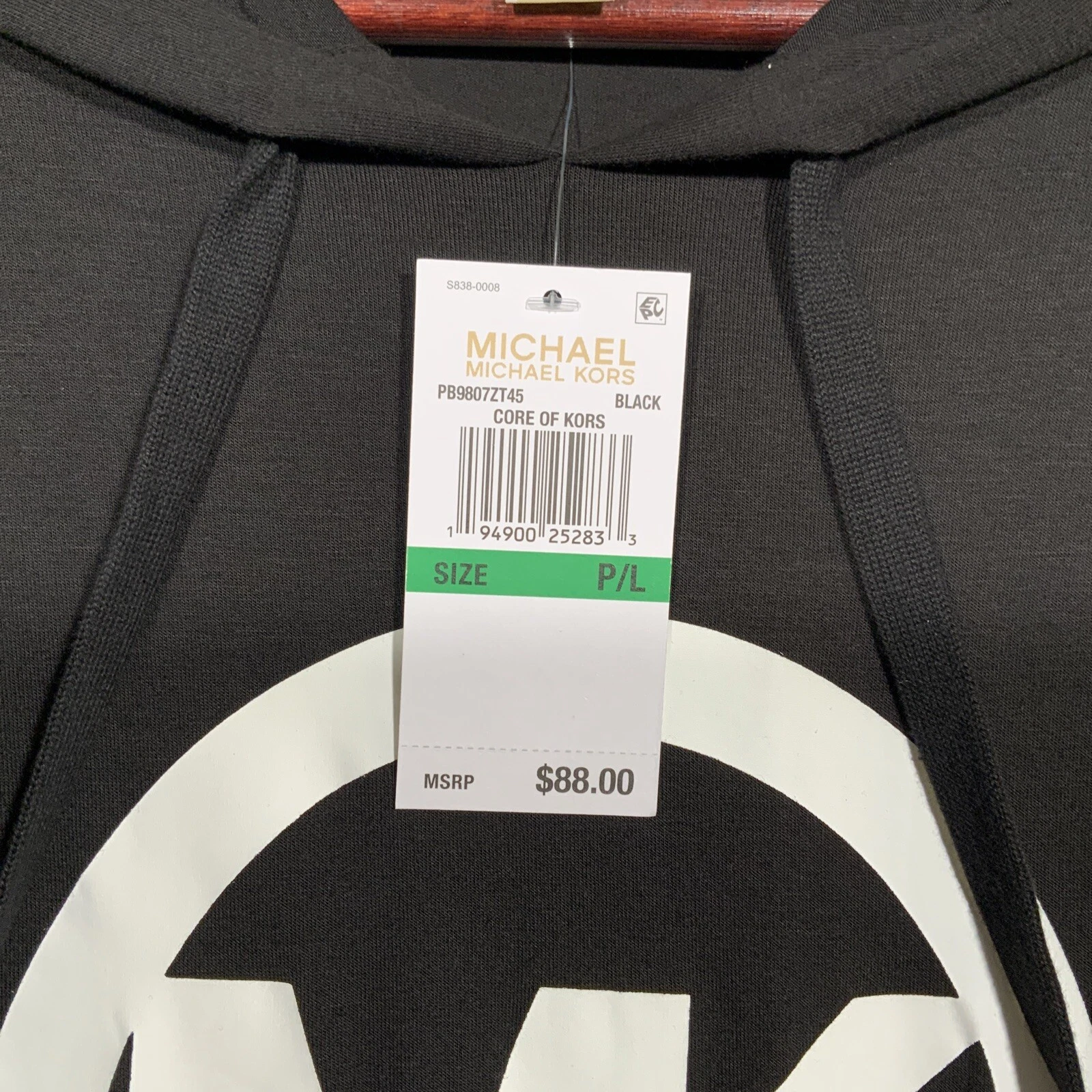 Abito MICHAEL Michael Kors Circle Logo Felpa Autentico Nuovo Con Etichette Taglia P L