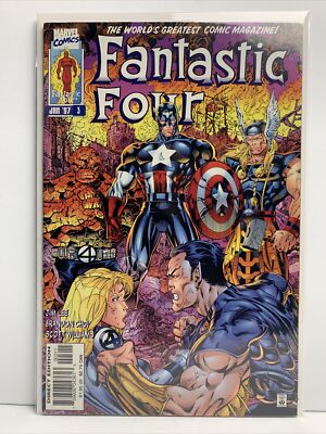 Fantastic Four #3 Jim Lee - Captain America, Thor - 1997 Marvel