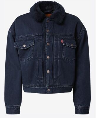 LEVI'S Damen Jacke Jeansjacke gefüttert Heritage Trucker Jacket denim blau Gr M