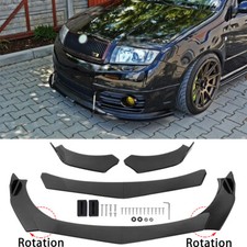 For Skoda Fabia RS Carbon Fiber Front Bumper Chin Lip Spoiler Splitter Body Kit