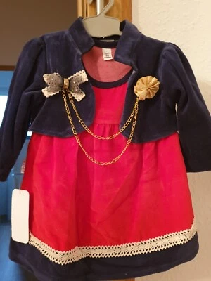 Baby Velourskleid mit Bolero - Bild 1 von 2