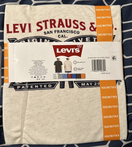 Levi's Boys 2 Pack Short-Sleeve Tees Size XXL Green/Oatmeal 18/20 - Picture 2 of 3