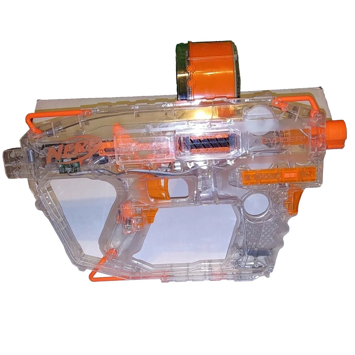 Nerf Evader Modulus Nerf Motorized Light-Up Translucent, With Drum