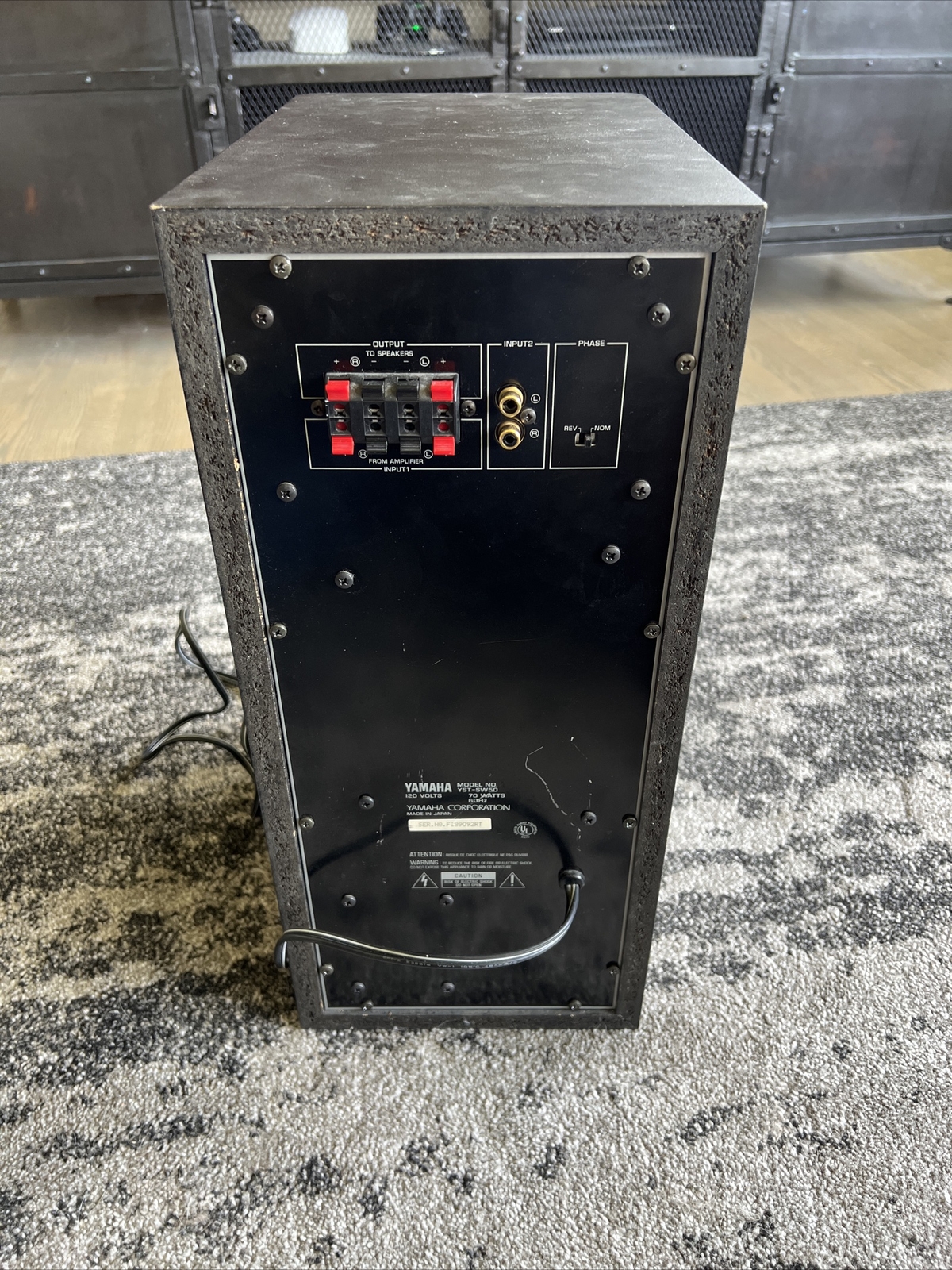 Yamaha Active Servo Processing Subwoofer System YSTSW50 Black Tested