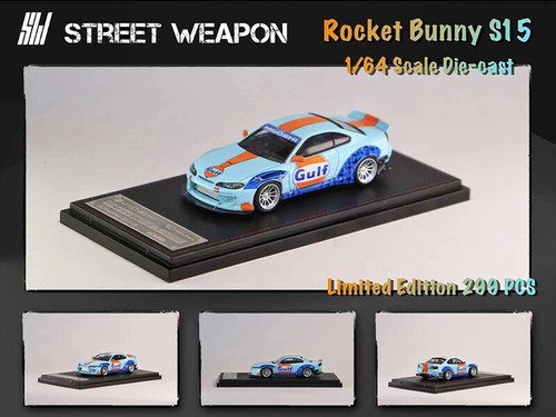 Modellino auto SW 1:64 Nissan Silvia S15 Pandem razzo coniglietto lega veicolo pressofuso - Foto 2 di 10