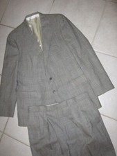 MENS SUIT MADE IN USA POLO UNIVERSITY R LAURENPLAID JACKET FITS 44L PANTS 35X33