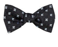 Men's 100 Silk Designer Self Tie Woven Bowtie- NWT