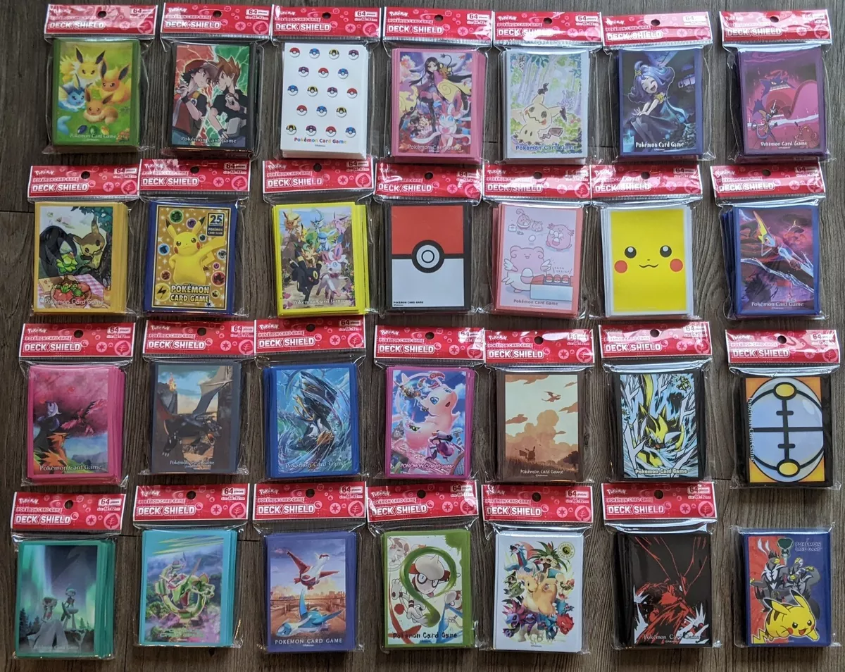 2020 - 2022 Pokemon Center TCG Card Sleeves 64x (Multiple Designs) Standard  Size