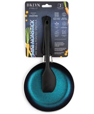 BKLYN Steel Co. Galaxy Sapphire Nonstick Mini Fry Pan & Spatula 2-Pc. Set