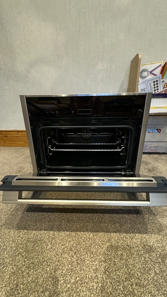 Neff N50 B57CR22N0B Slide and Hide Pyrolytic Single Oven Stainless