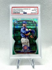 Adan Sanchez 2023 Bowman Chrome Sapphire Aqua Refractor /99 BCP219 PSA 10