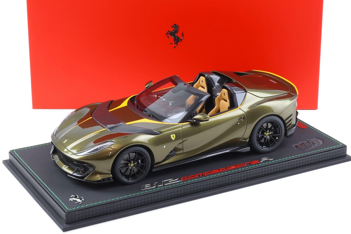 1:18 BBR Ferrari 812 Competizione A Aperta Verde Volterra