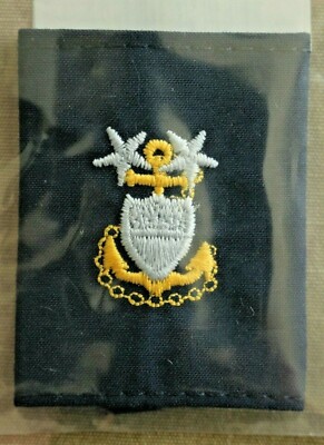 USCG US COAST GUARD E-9 MCPO 307C BLUE SHIP SHORE AIR CREW'S ODU PARKA TAB RANK