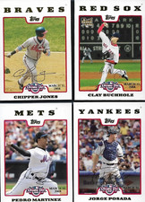 2008 Topps RARE Opening Day Baseball GOLD Version Set Serial Numbered 2199 Made