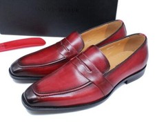 Men's Fashion British Pointy Toe Slio On Loafers Business Party Leather Shoes