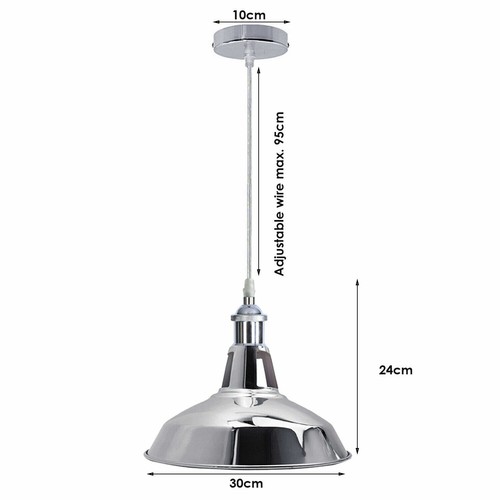 Vintage Retro Pendant Light Industrial Adjustable Fixture Uk Vintage Look - Picture 17 of 110