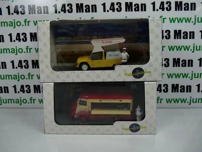 ELIGOR Lot 2 Publicitaires CITROËN : Type H Y Boucher + Méhari Marchand de glaces