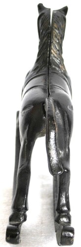 Cast Iron Rocking Horse 7" X 5" X 1.5" Tail Down Two Piece w/ Philips Screw Vntg - Picture 8 of 12