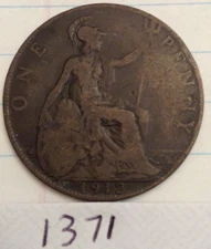 1912-H  GREAT BRITAIN PENNY  Item#1371