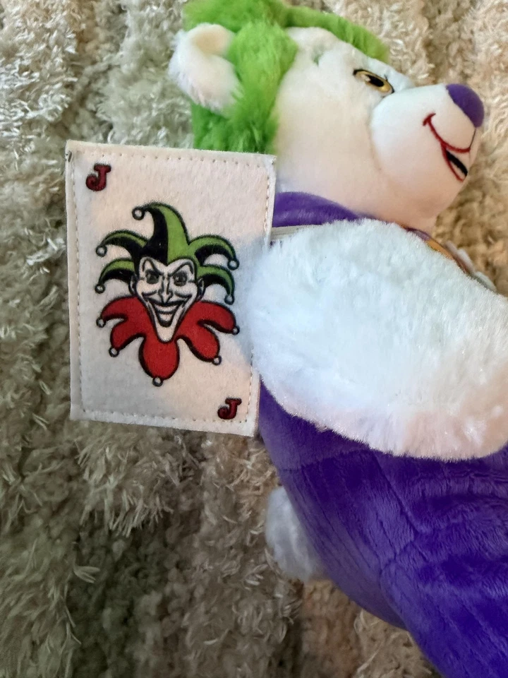 Peluche Build A Bear Workshop DC Comics Joker Bear 16" verde Foto 2 de 4