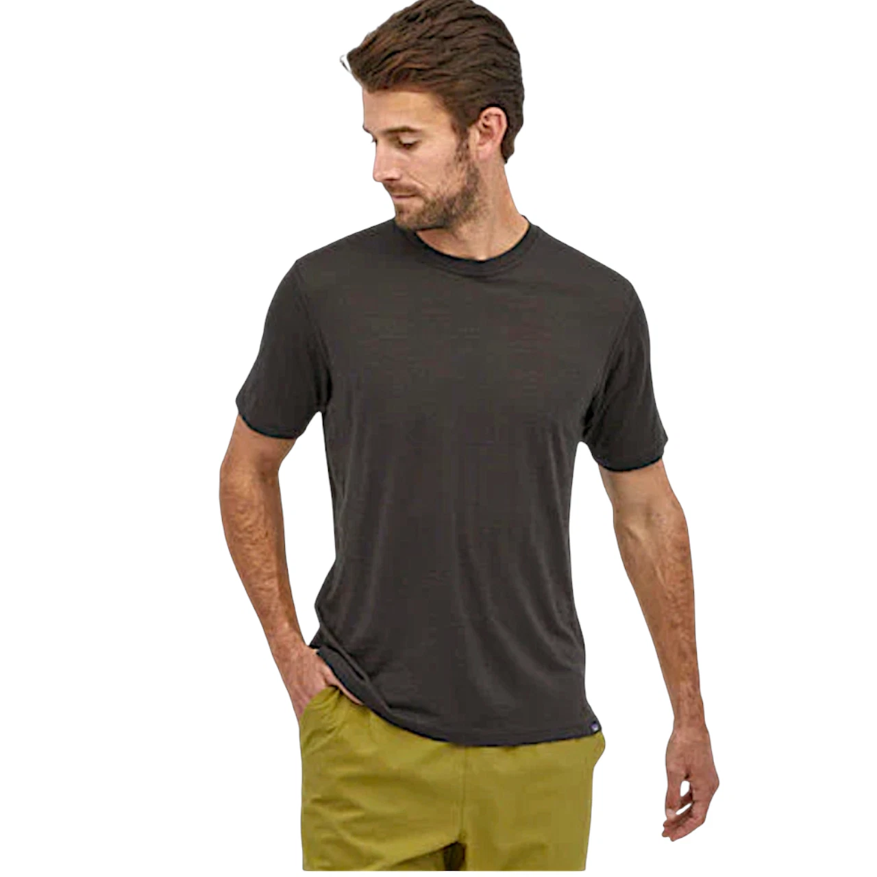 Patagonia Capilene Daily forest green short sleeve t-shirt Men's S