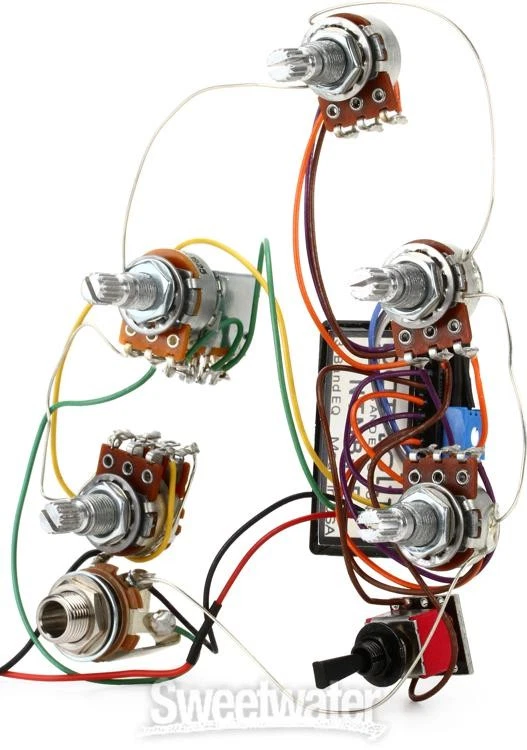 Arnés precableado Bartolini HR-5.4AP/918 - 5 perillas, ecualizador de 3 bandas con derivación Foto 2 de 4